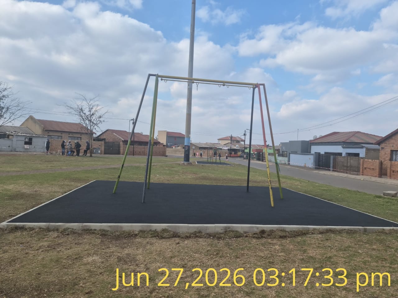 Play equipment installation